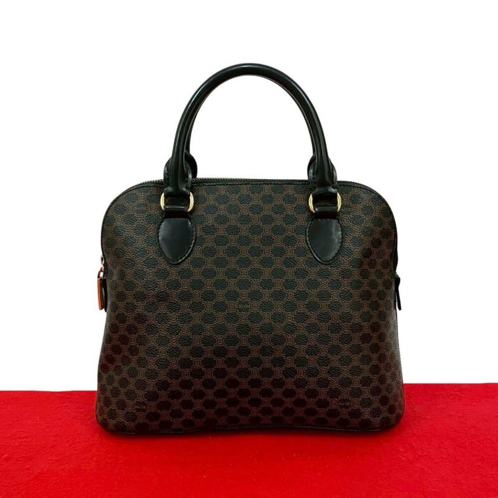Celine Macadam Blazon Leather Handbag